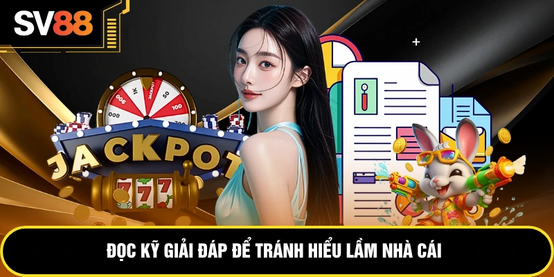 Đọc kỹ giải đáp để tránh hiểu lầm nhà cáiĐọc kỹ giải đáp để tránh hiểu lầm nhà cái